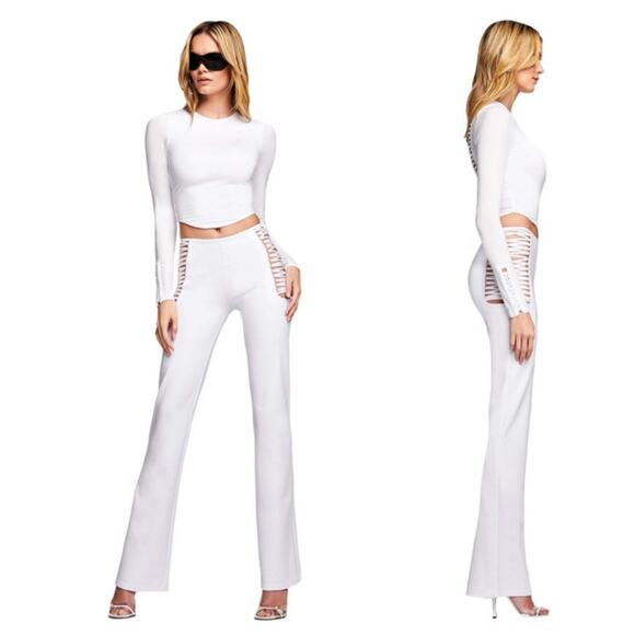I.AM.GIA Vera Pants White Medium Hippie Bella Hadid Gigi LA Hollywood - Picture 1 of 6